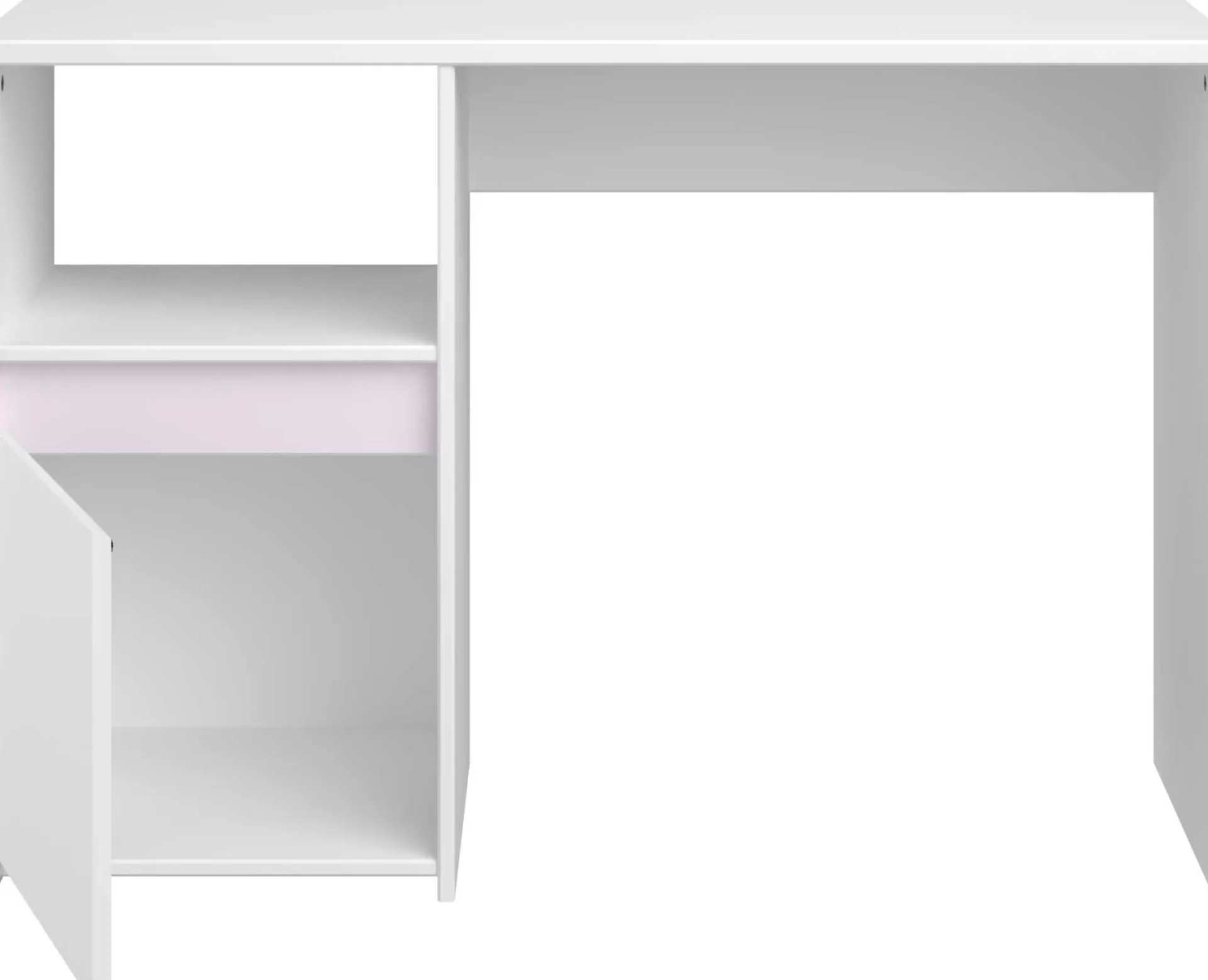 Kinder Parisot Schreibtisch Rue 110cm mit Schrank - /grau oder /rosa