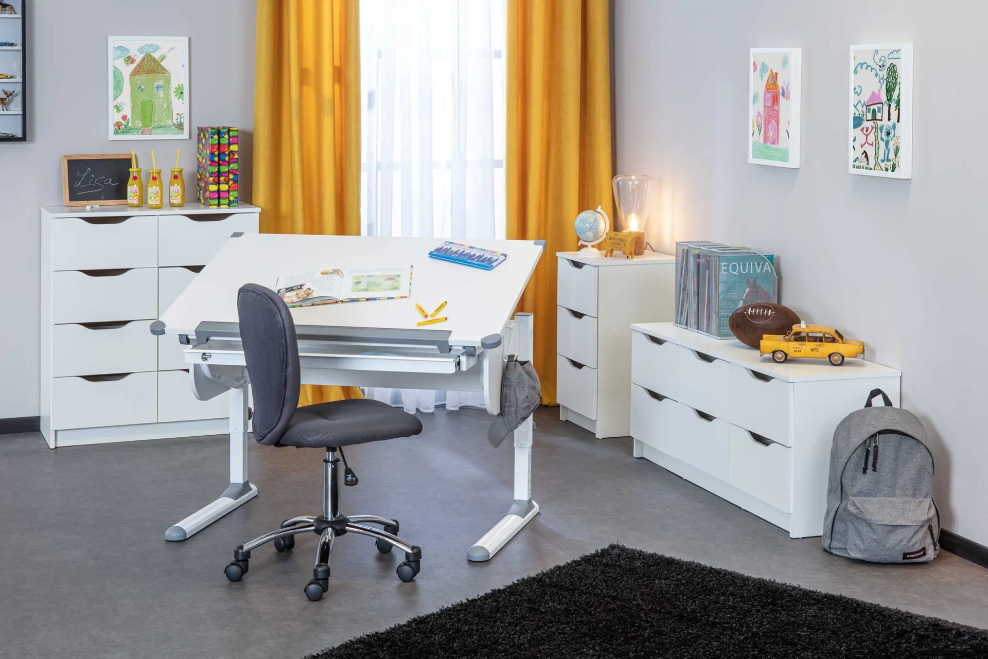 Kinder Interlink Schreibtisch Studare 110cm verstellbar -