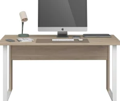 Parisot Schreibtisch The Office - 150x80x73cm - Eiche Dekor/Weiß