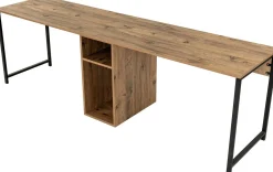 Emob Schreibtisch Twin - 240x60x74cm - für 2 Personen - atlantic pine
