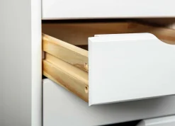 Schubladenblock Lena Holz auf Rädern - weiß