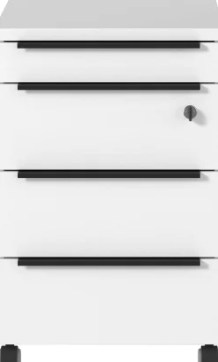 Schubladenblock mit Rollen Hermoso | 42 x 60 x 63 cm | Weiß