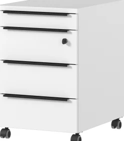 Schubladenblock mit Rollen Hermoso | 42 x 60 x 63 cm | Weiß
