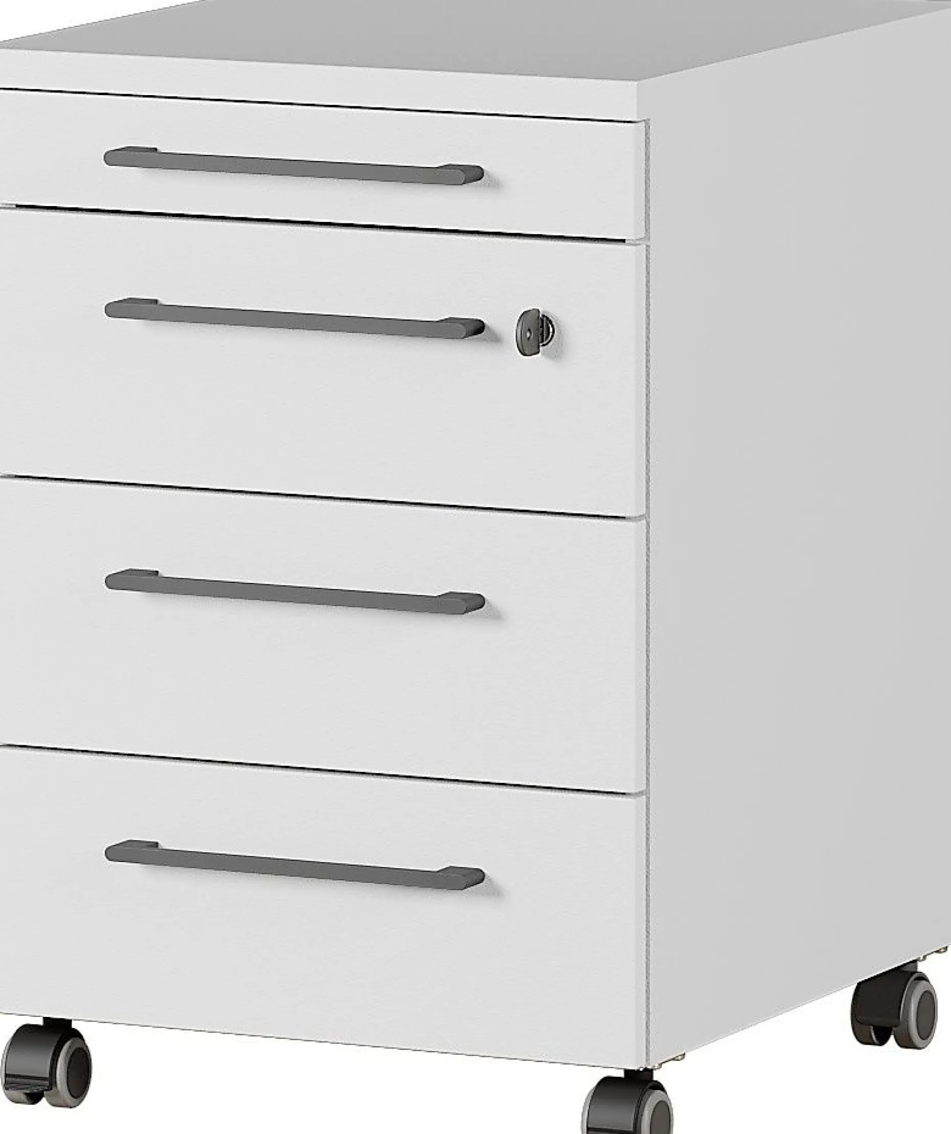 Schubladenblock Osmond 4 Schubladen - hellgrau
