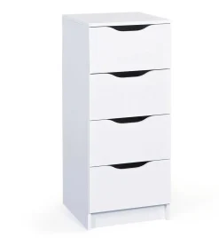 Schubladenblock West Schubladen 4 Schubladen - weiß