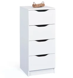 Schubladenblock West Schubladen 4 Schubladen - weiß