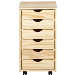 Schubladenelement Lena Holz auf Rädern - Kiefer