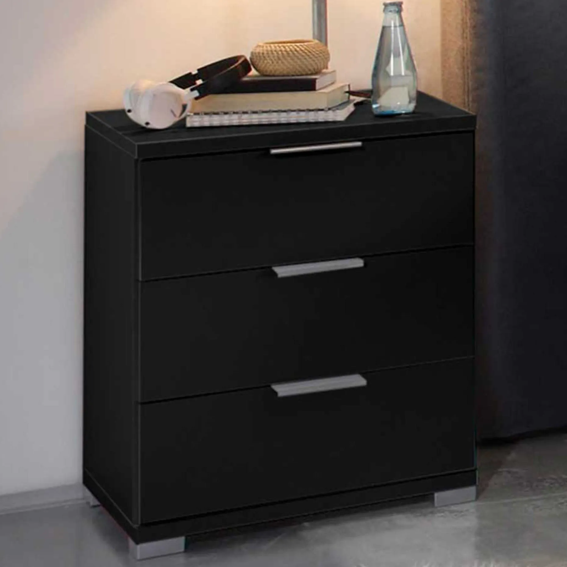 Schubladenkommode Universal | 46 x 42 x 61 cm | Schwarz