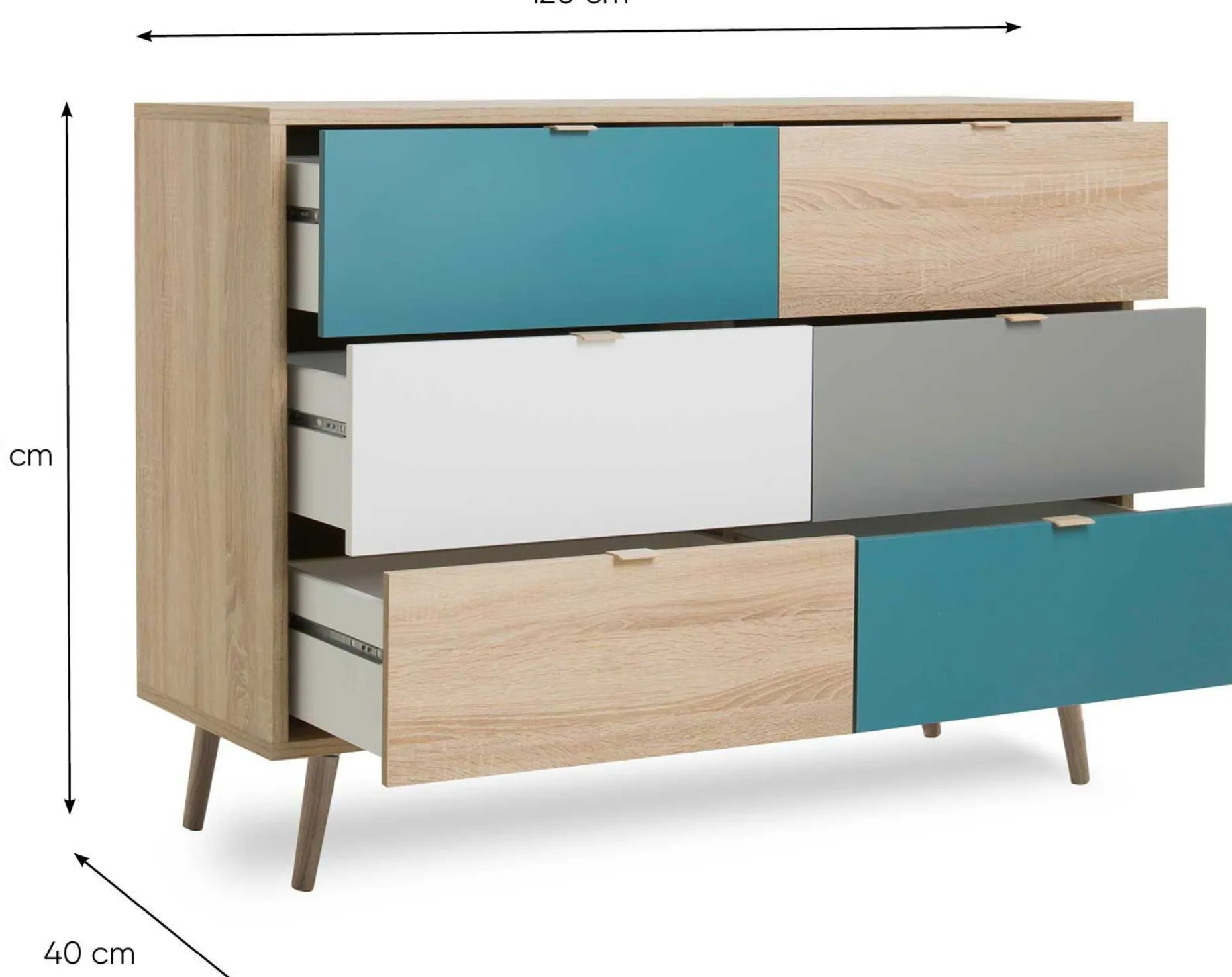 Schubladenschrank Kuba 6 Schubladen