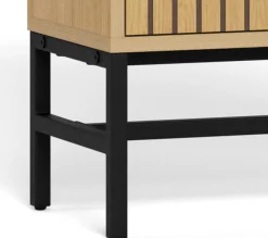 Schuhschrank Albany - 72x25x140cm - 3 Türen - Eiche Dekor
