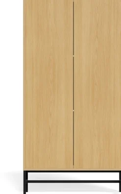 Schuhschrank Albany - 72x25x140cm - 3 Türen - Eiche Dekor