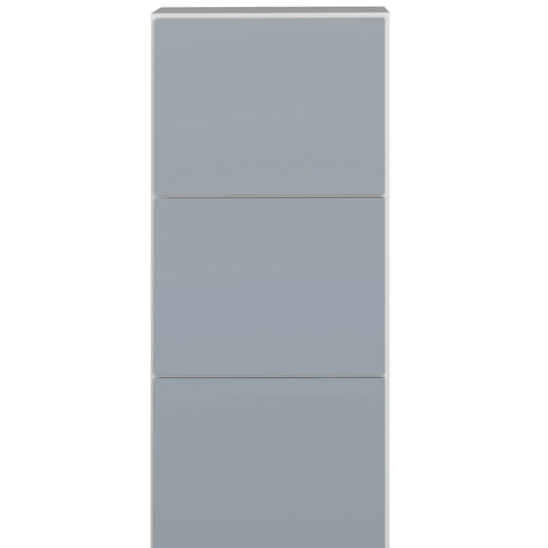 Schuhschrank Baylinn 3 Flügeltüren und 5 Einlegeböden-Celadon grau/weiß