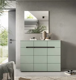 Schuhschrank Canu Xonox - Smoke Green - 120x94x37 cm