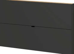 Schuhschrank Elton | 140 x 19 x 85 cm | Graphitgrau Design