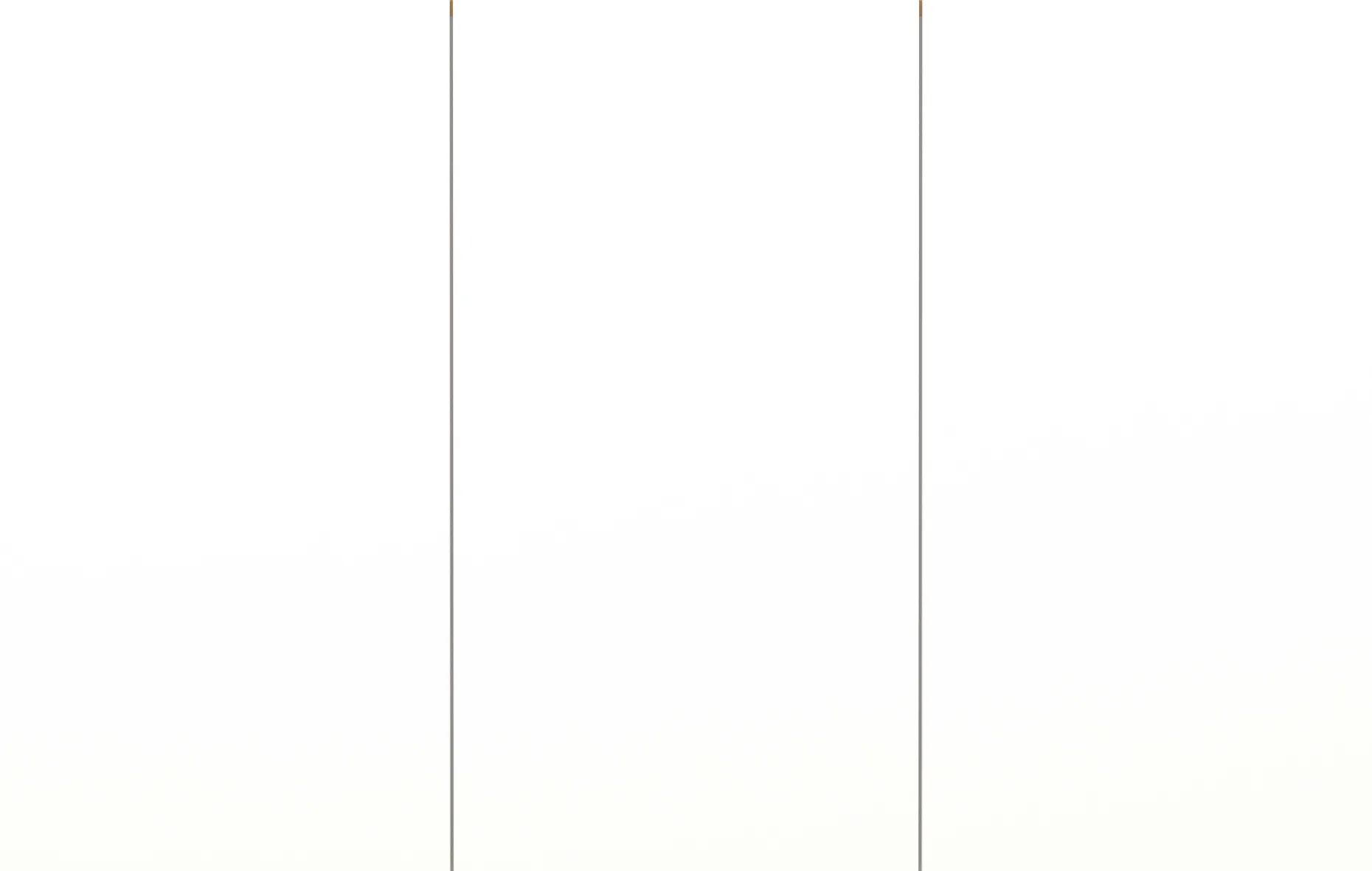 Schuhschrank Lydia - 138 x 25 x 87 cm - 3 Türen - Weiß/Eiche-Dekor