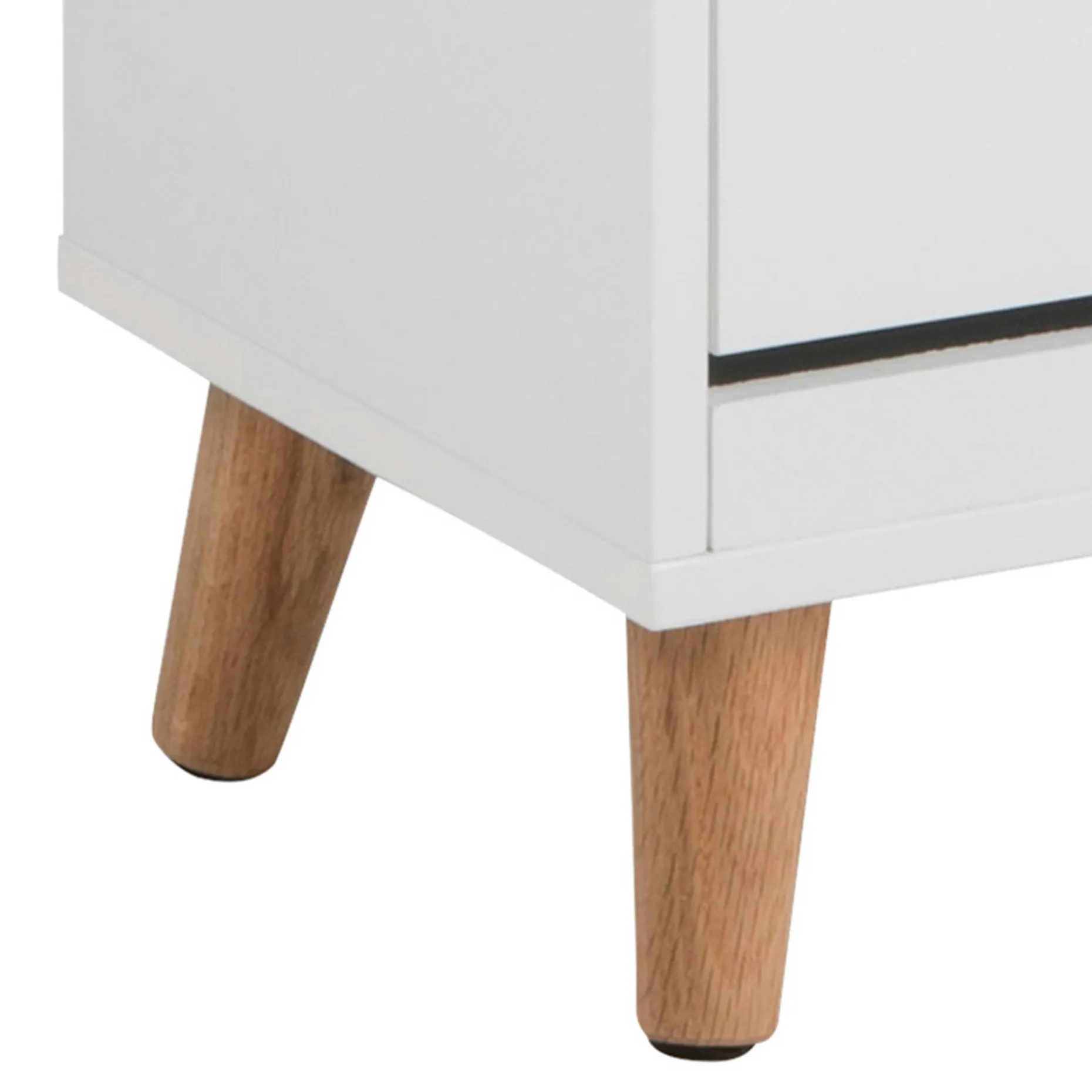 Schuhschrank Mistra 47cm, 3 Türen - weiß