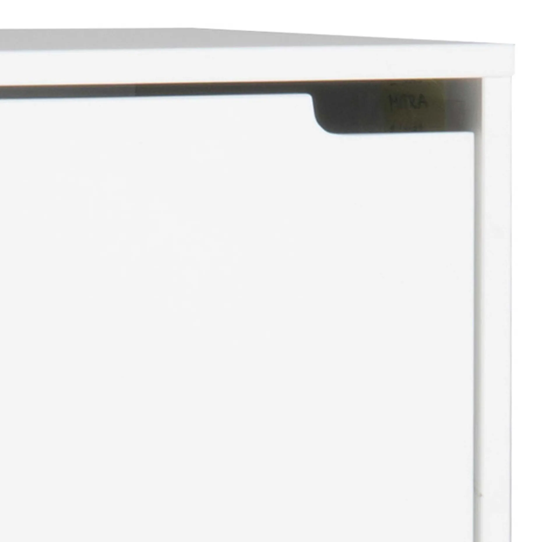 Schuhschrank Mistra 47cm, 3 Türen - weiß