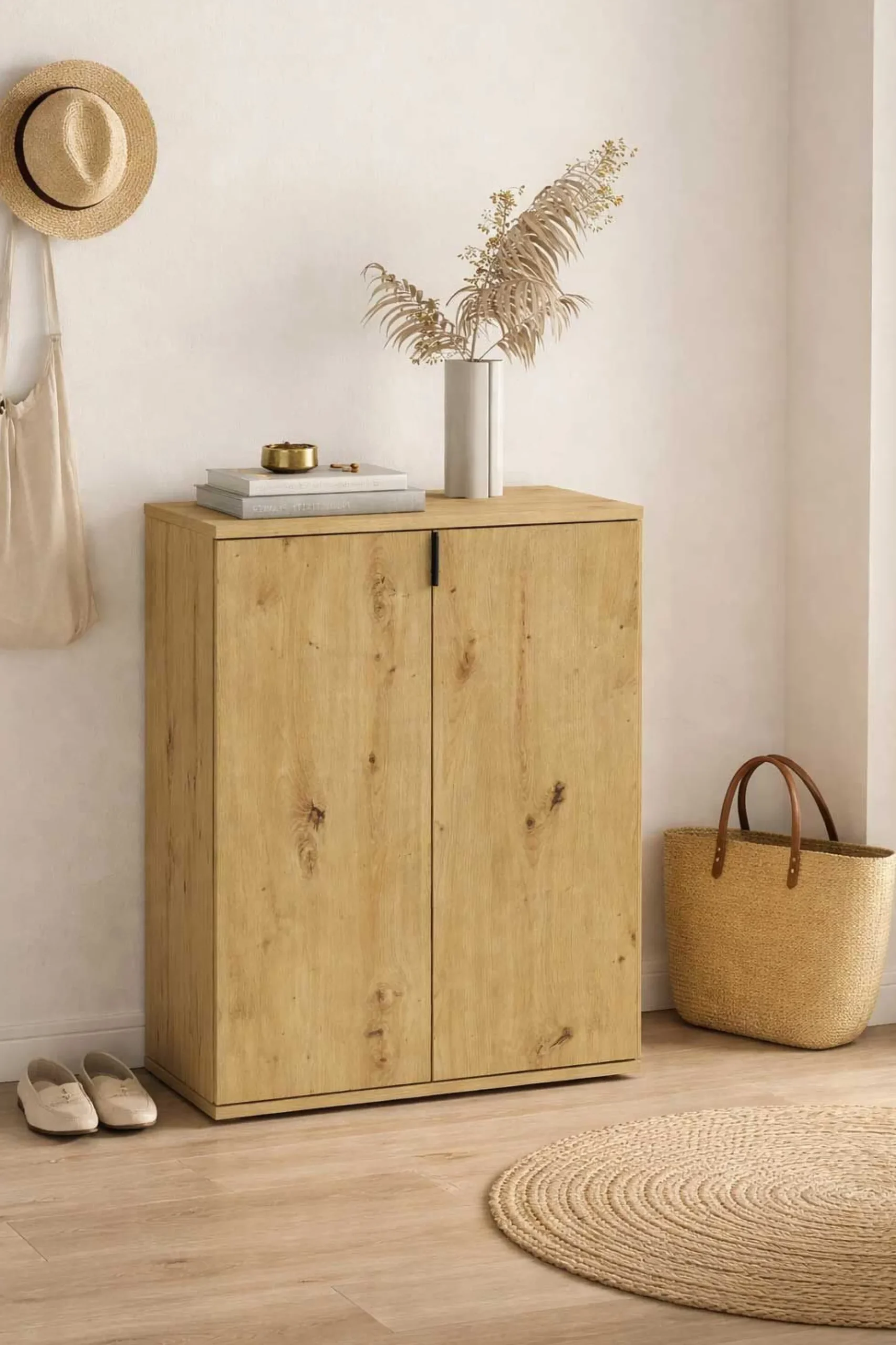 Schuhschrank Projekt X Emob - Artisan Oak - 61x99x34 cm - Naturholzoptik