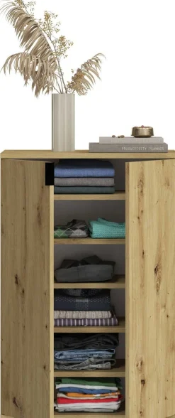 Schuhschrank Projekt X Emob - Artisan Oak - 61x99x34 cm - Naturholzoptik