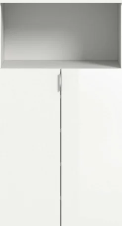 Schuhschrank Projekt X Xonox - Hochglanz Weiß - 60x110x37 cm