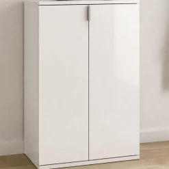 Schuhschrank Projekt X Xonox - Weiß Hochglanz - 61x99x34 cm
