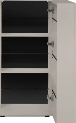 Schuhschrank Satine - 50x34x110cm - 1 Tür - beige