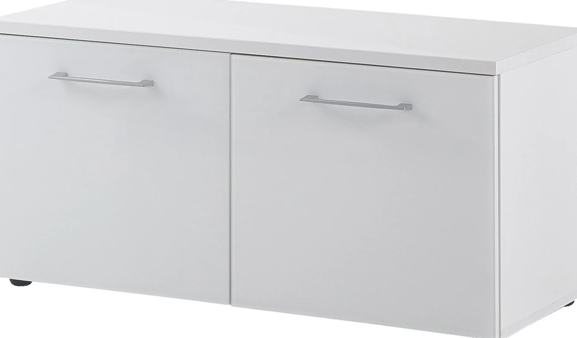 Schuhschrank Scifo 97cm mit 2 Türen - weiß