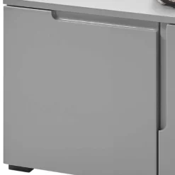 Schuhschrank Seta mit Stauraum - Hochglanz grau