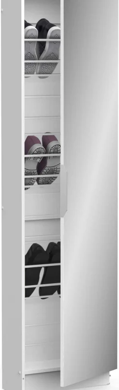 Schuhschrank Zayah matt weiß