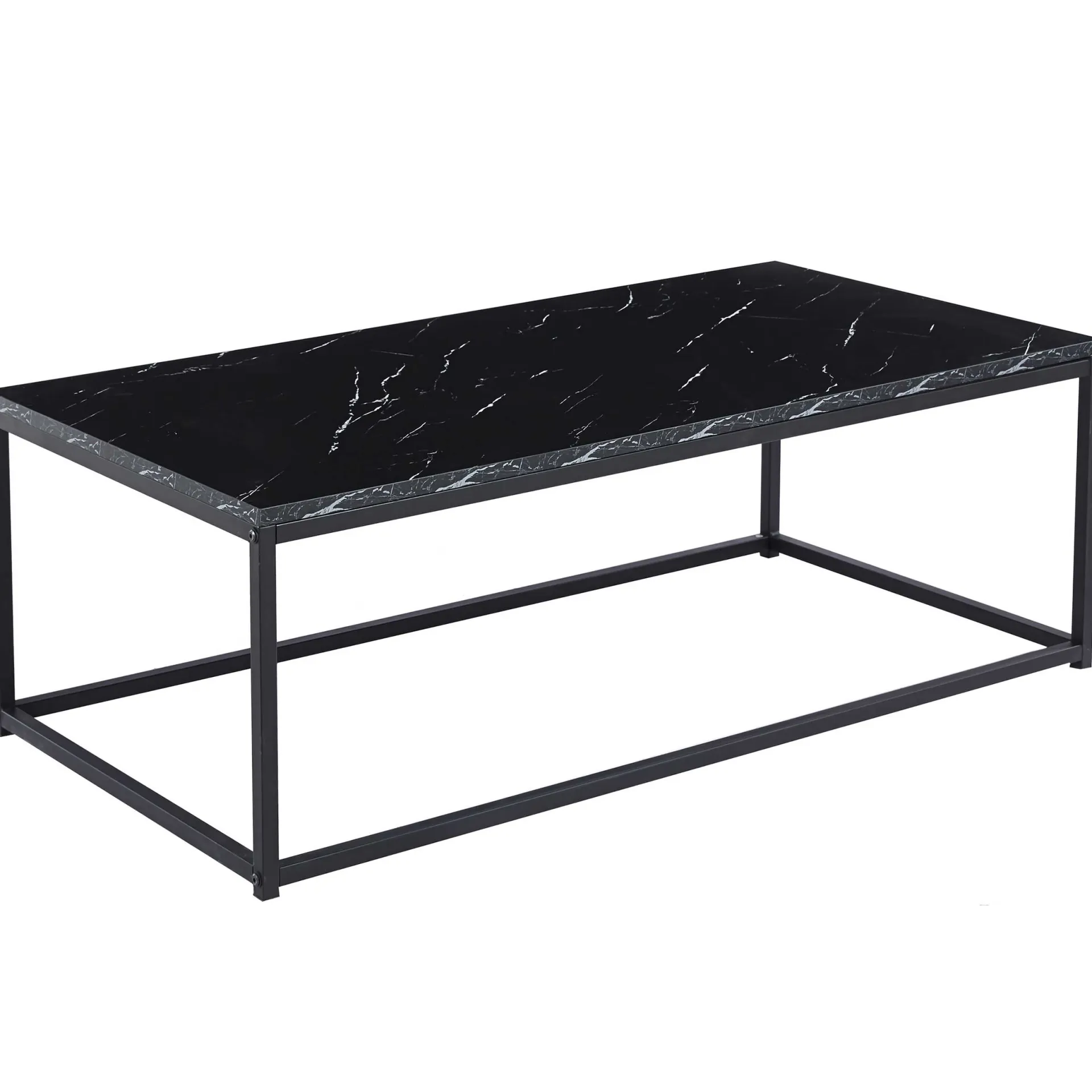 Rousseau es Marmordekor Couchtisch - Dallas | H-H 40 x B-L 120 x T-P 60 cm