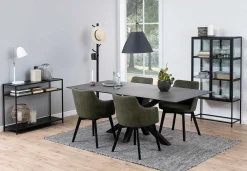 Emob Seaford Rechteckiger Konsolentisch, Melaminharzbeschichtung Esche , 100x35x79 cm".