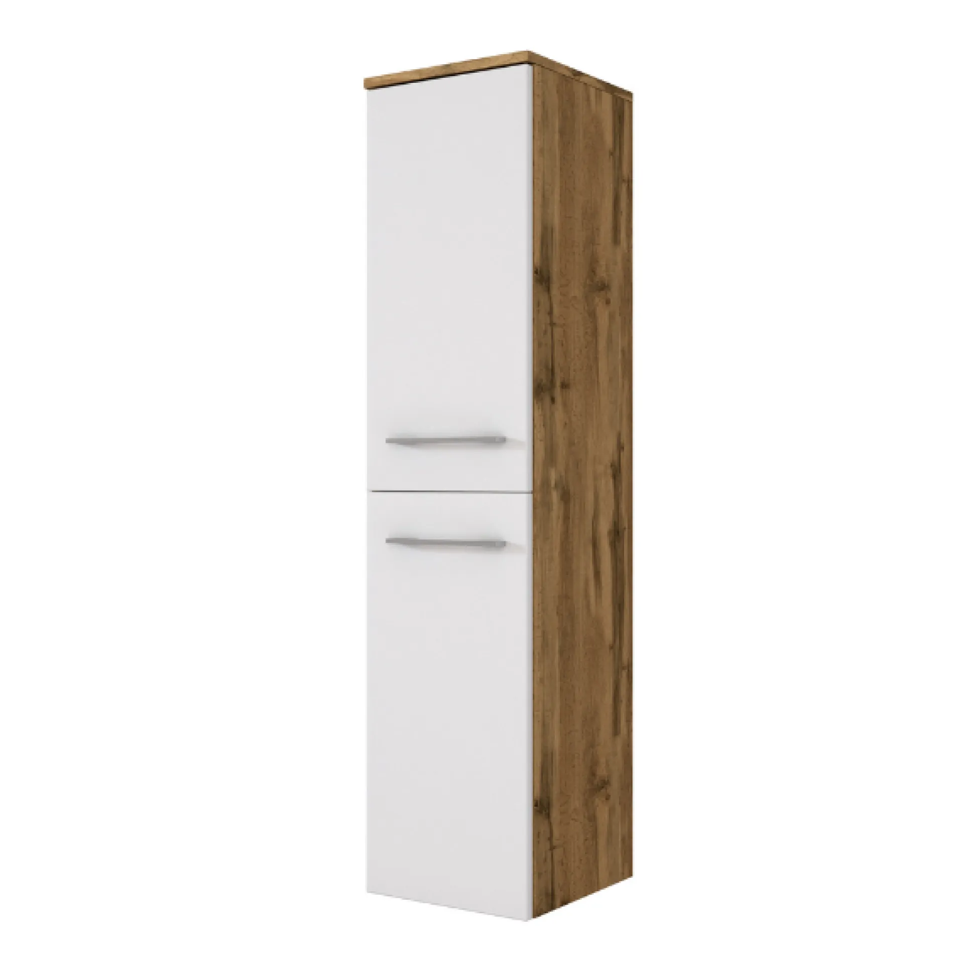 Held SefaBadezimmer : Spiegelschrank, Waschtischschrank, Säulenschrank, Regal - Eiche/Weiß