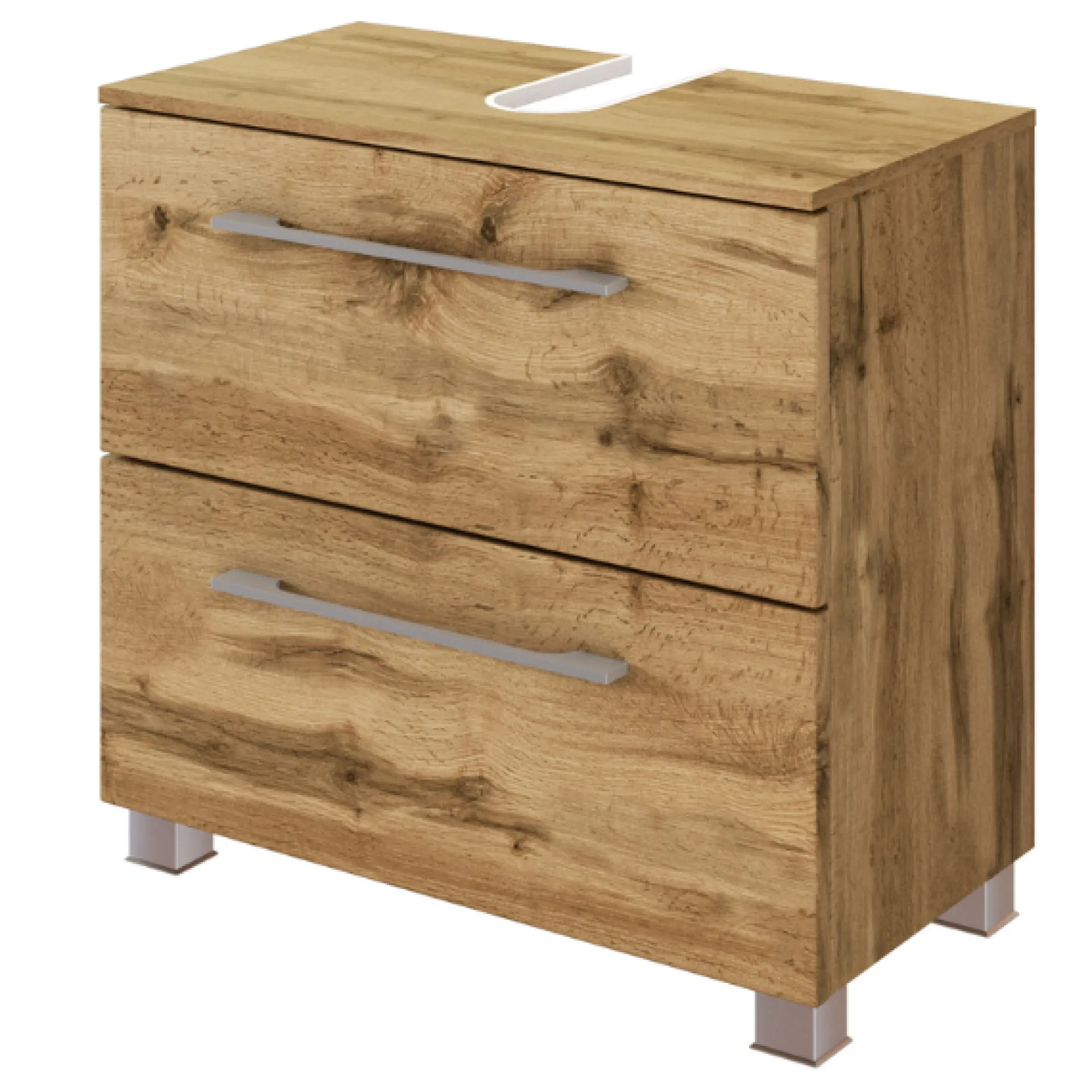 Held SefaBadezimmer : Wandschrank, Spiegelschrank, Waschbeckenunterschrank, Regal - Eiche