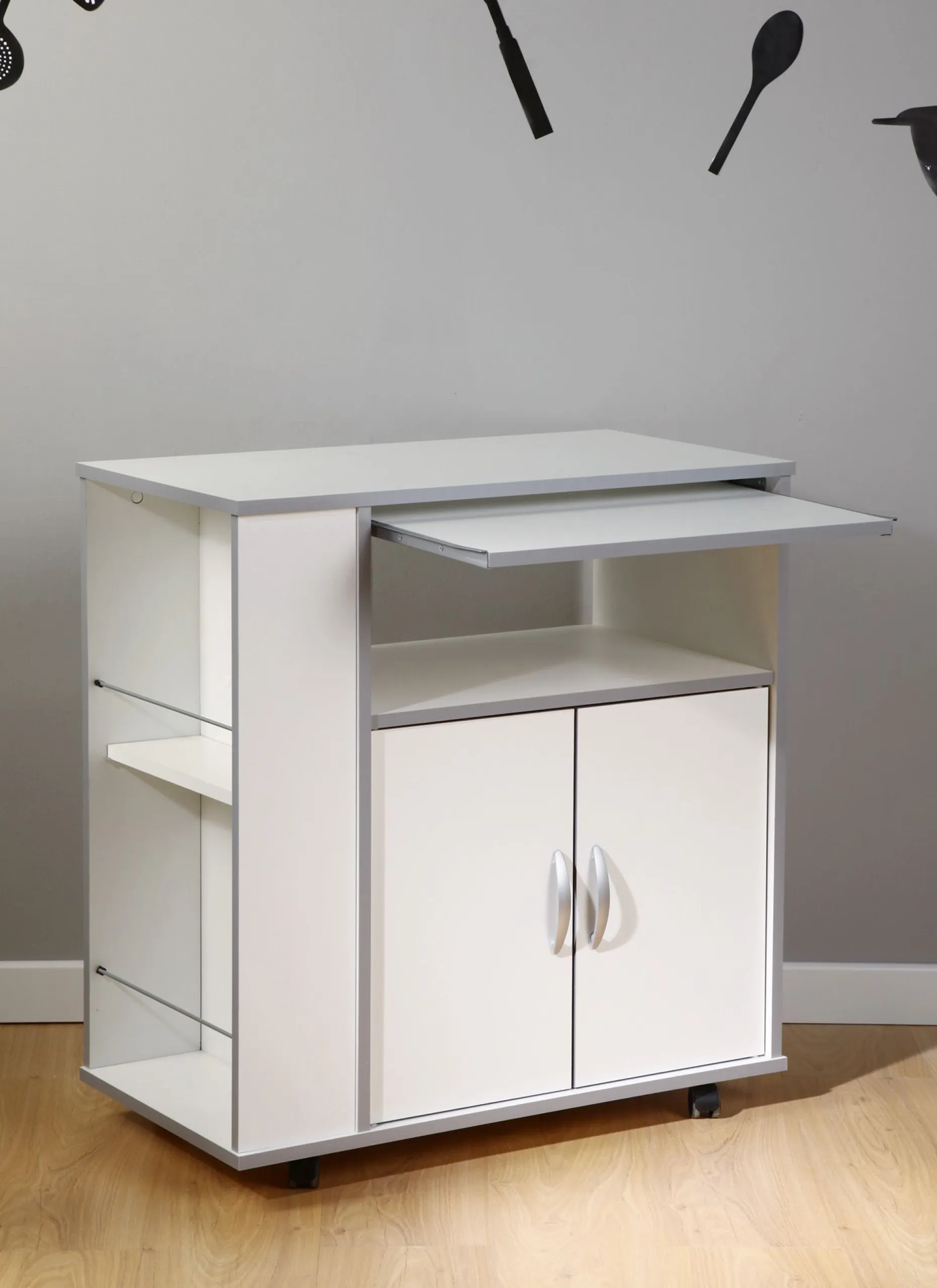 Seitenschrank Easy 76 cm mit Rollen