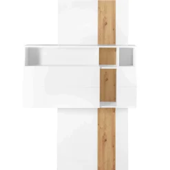 Emob Sekretär Inovo 120cm 1 Tür - weiß/Eiche