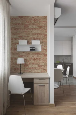 RoomMates Selbstklebende Tapete Red Brick