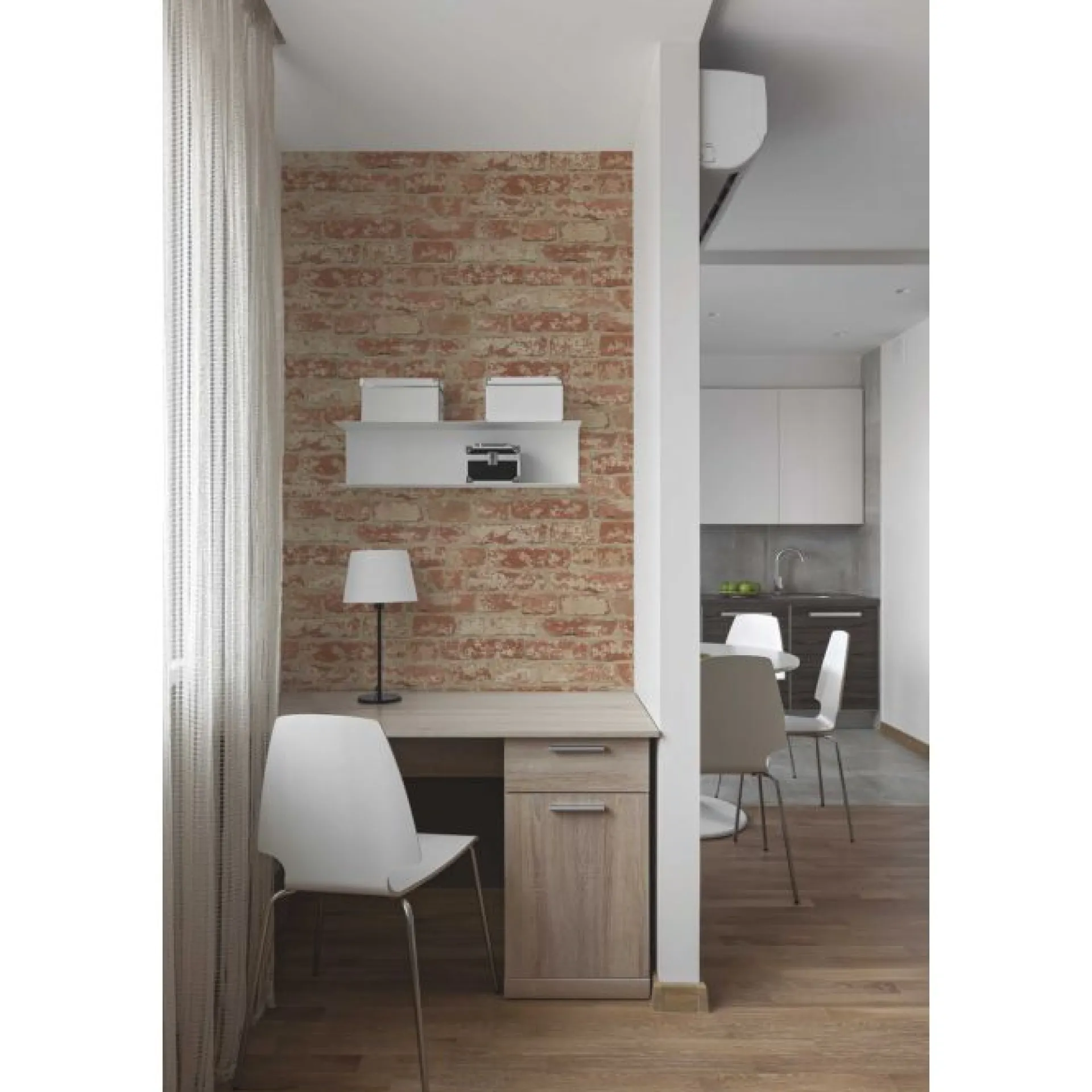 RoomMates Selbstklebende Tapete Red Brick
