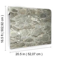 RoomMates Selbstklebende Tapete Weathered Stone