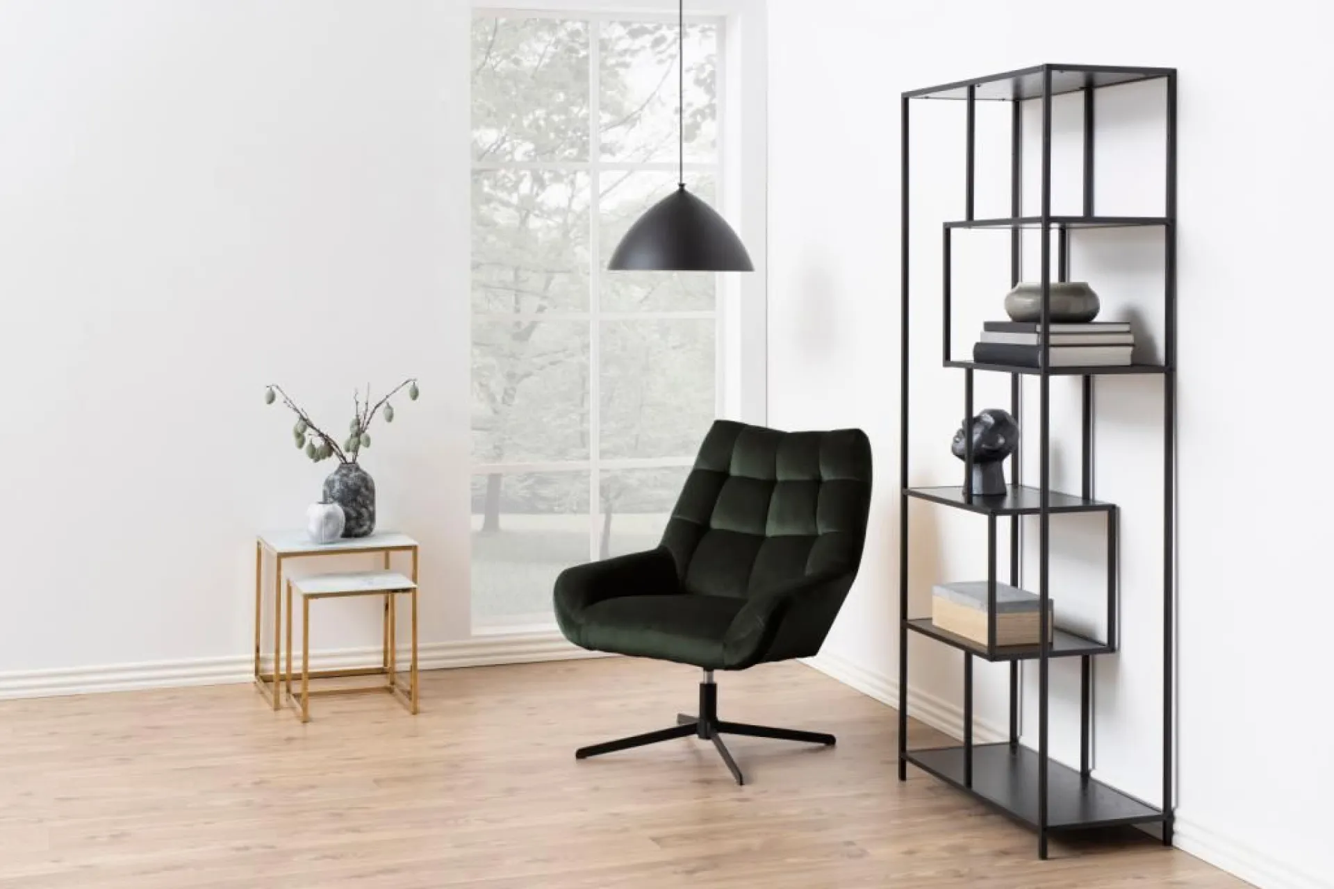 Emob Sessel Paris - 73x82x88 cm - drehbar - dunkeler Samt