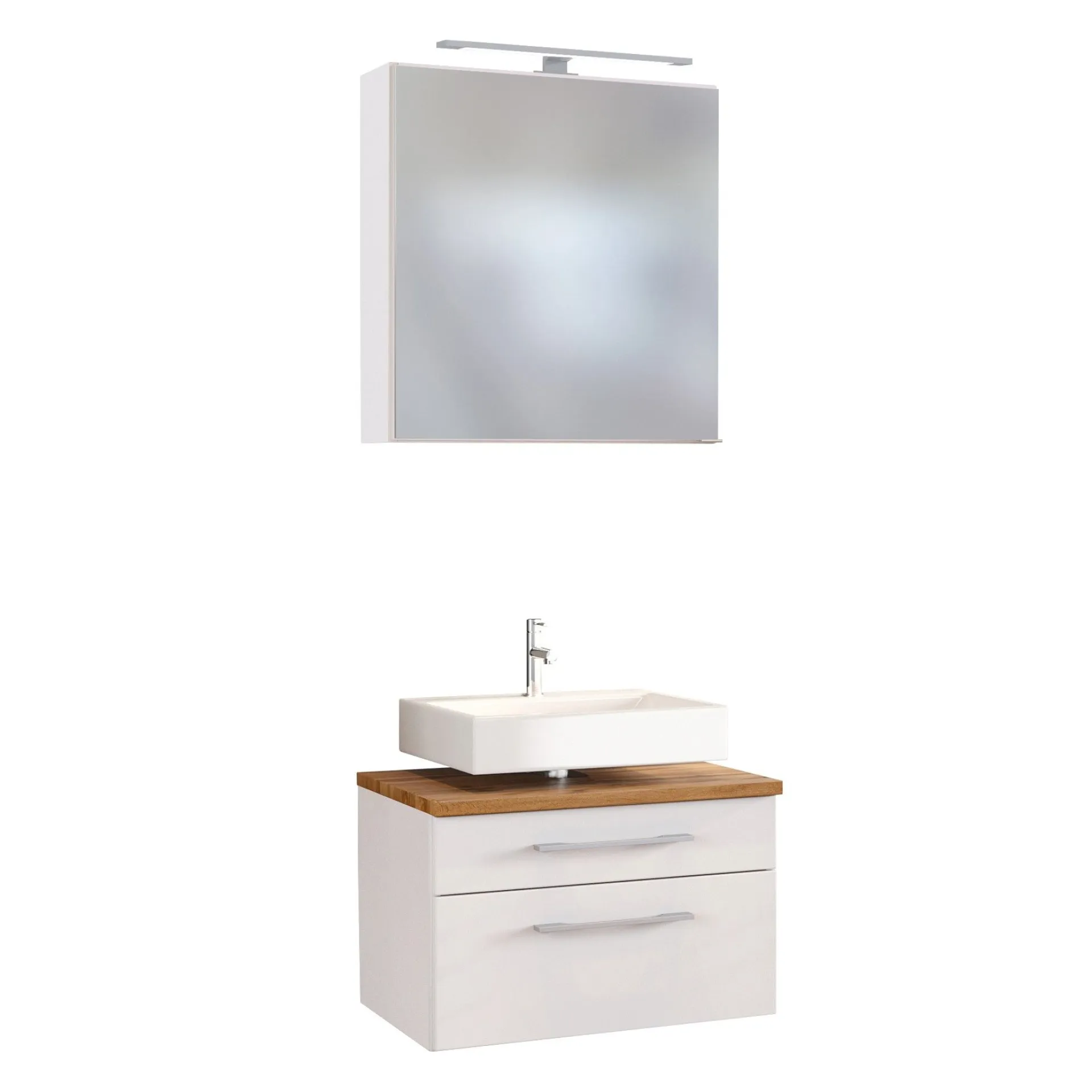 Held Set aus Waschtischunterschrank und Spiegelschrank Dasa 60cm -