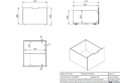 Set mit 2 Schubladen Pip - grau