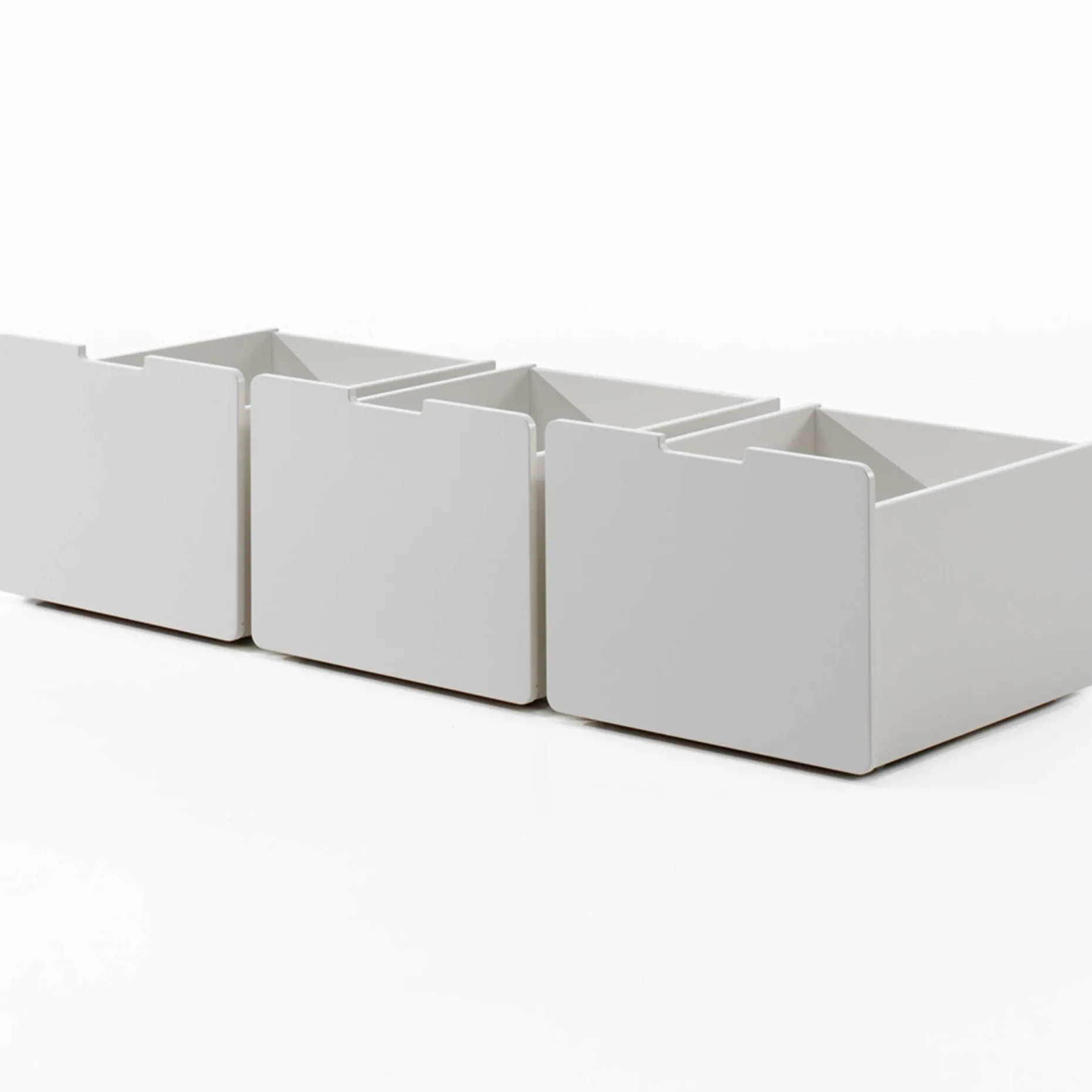 Set mit 3 Schubladen Pip - weiß