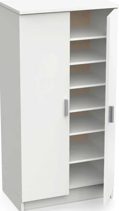 Shelly matt weißer Schuhschrank