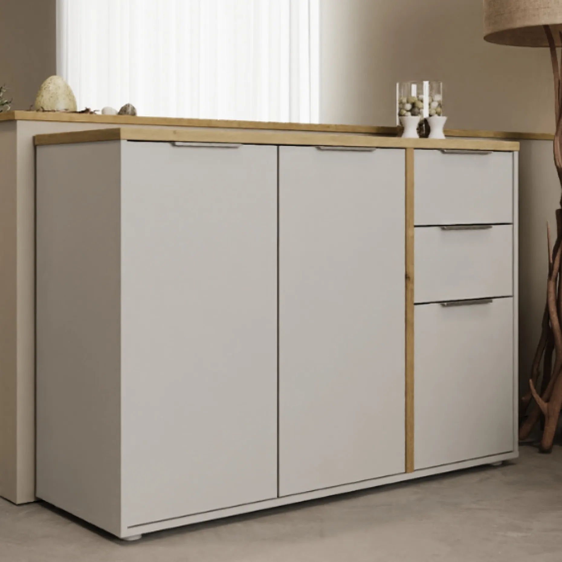 Sideboard Access | 121,5 x 39,6 x 85,6 cm | Weiß