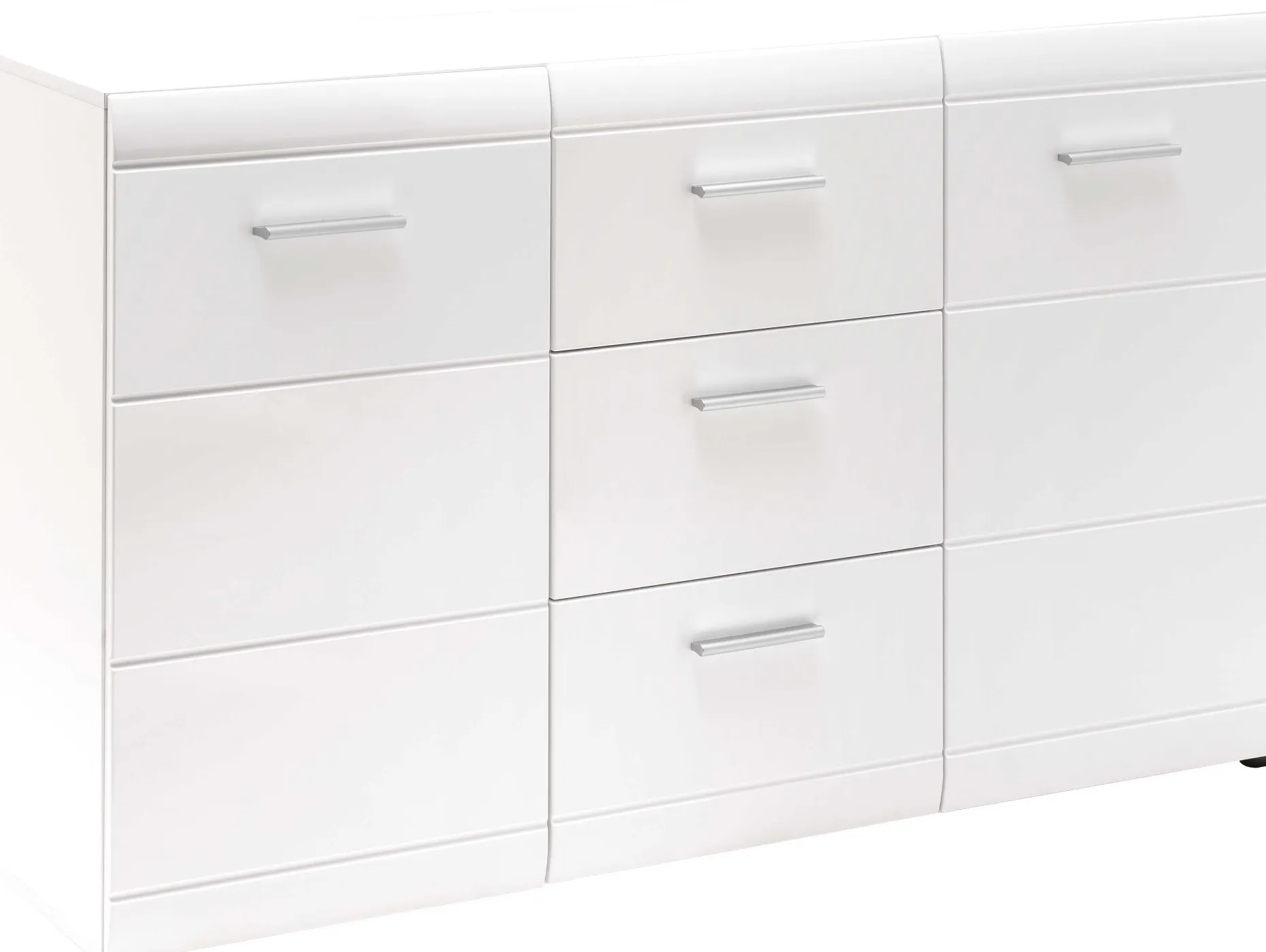 Sideboard Allan 144cm mit 2 Türen und 3 Schubladen - weiß