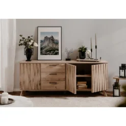 Sideboard Arabella 175 cm 3 Schubladen-Schwedische Eiche