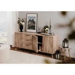 Sideboard Arabella 175 cm 3 Schubladen-Schwedische Eiche