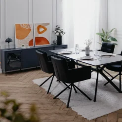 Sideboard Carillon 180cm mit vier Türen - navy blau
