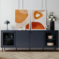Sideboard Carillon 180cm mit vier Türen - navy blau