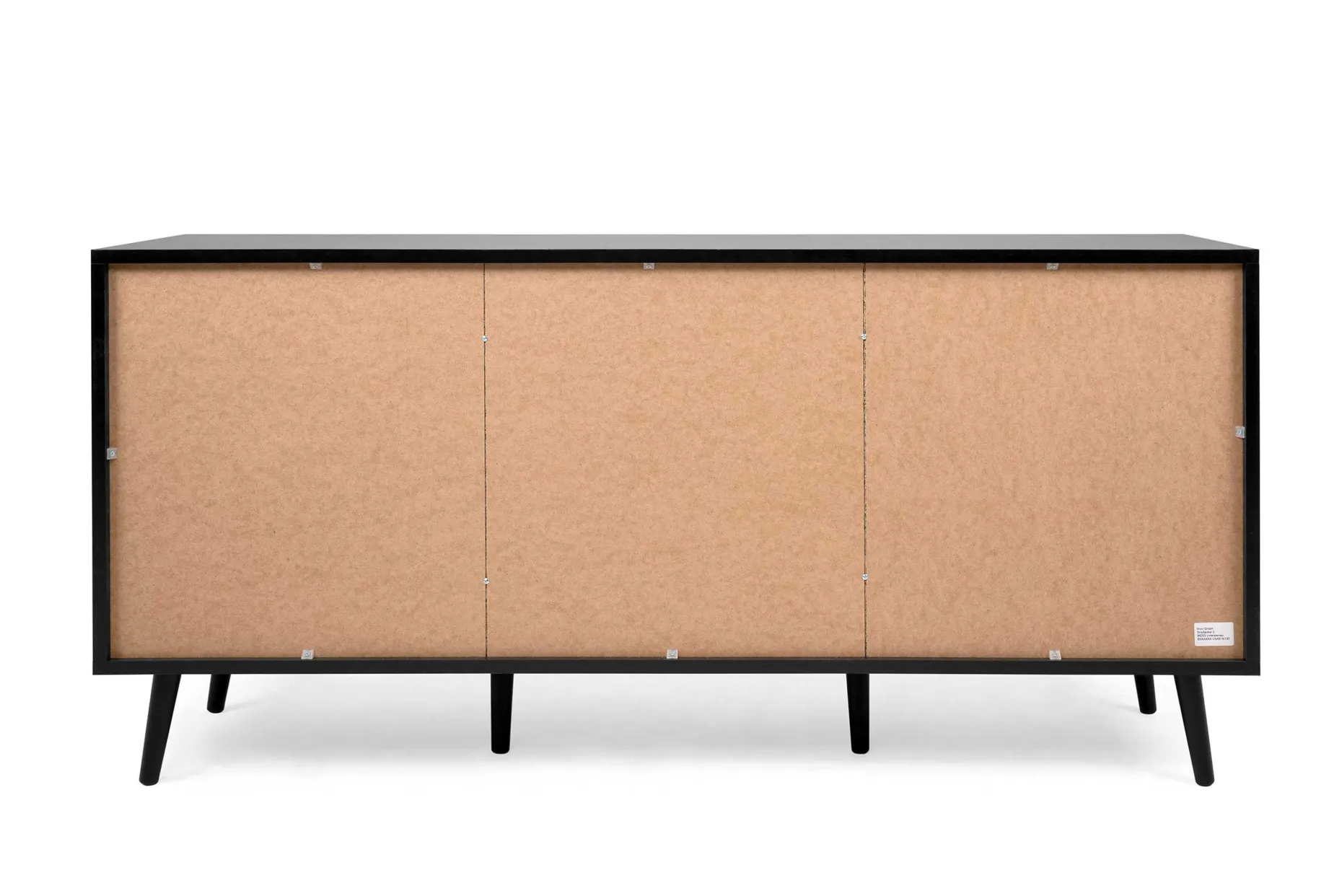 Sideboard Daka 150cm 3 Türen - schwarz/beige